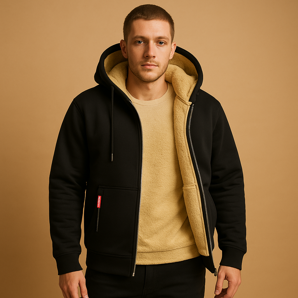 Men’s Zip-Up Cardigan – Warm & Versatile Knitwear