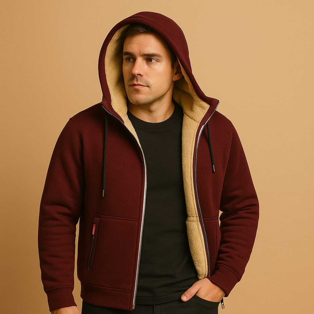Men’s Zip-Up Cardigan – Warm & Versatile Knitwear