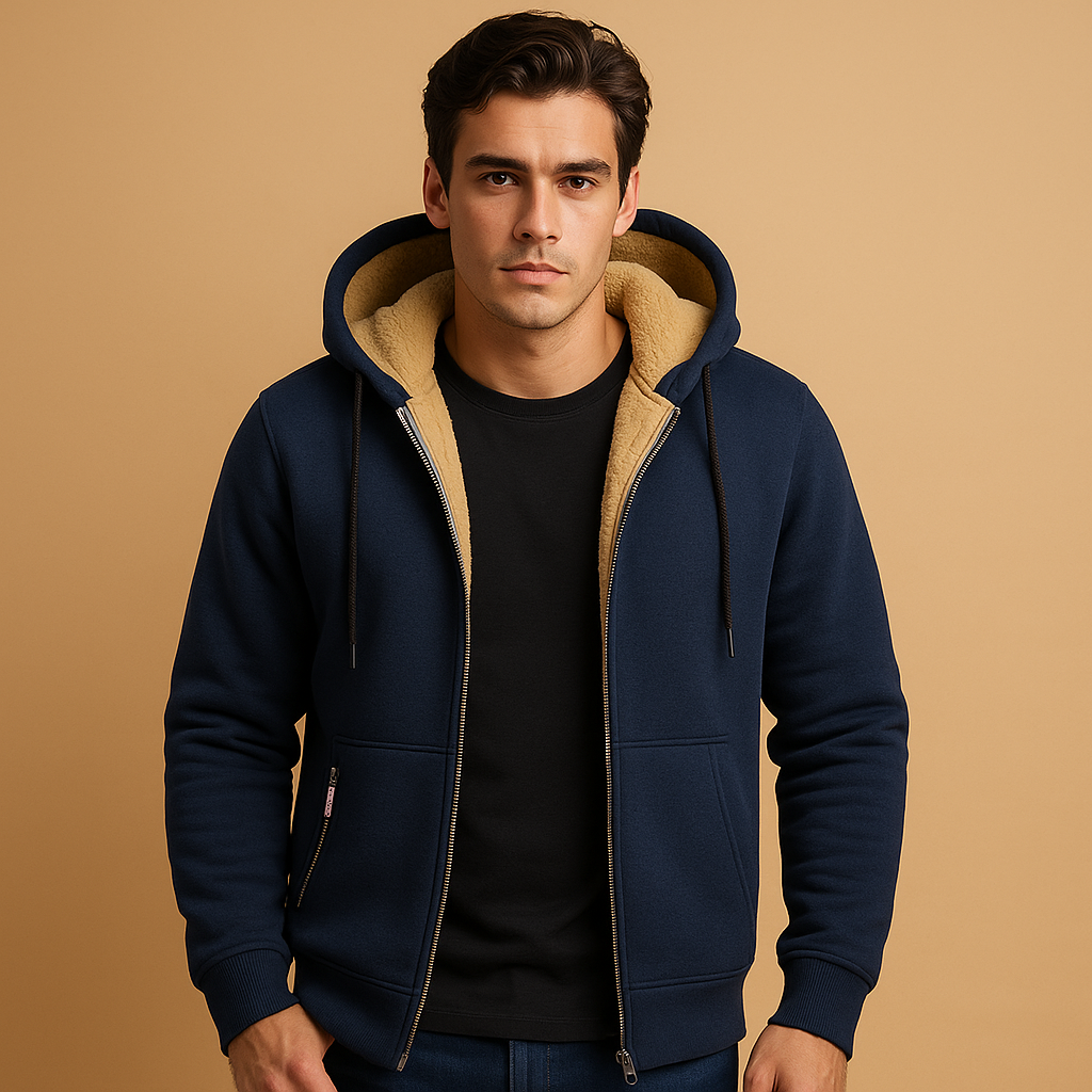 Men’s Zip-Up Cardigan – Warm & Versatile Knitwear